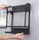 Magnetic Kitchen Fridge Storage Rack Double Layer-4
