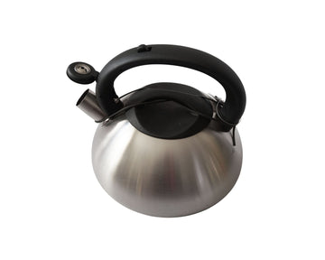 3L Matte Stainless Steel Whistling Kettle - 0