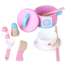 Kids Wooden Kitchen Tea Set Pretend Play-3