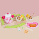 Kids Wooden Kitchen Tea Set Pretend Play-3