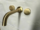 2021 New Burnished Gold Brushed Brass mixer WaterMark WELS round taps wall faucet basin-3