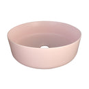 2020 Matte Pink Round 360 mm Dia top counter basin porcelain sink-5