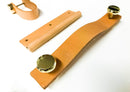 100% Genuine Leather Door Knob Cabinet Kitchen Drawer Handle Pull laundry gold-9
