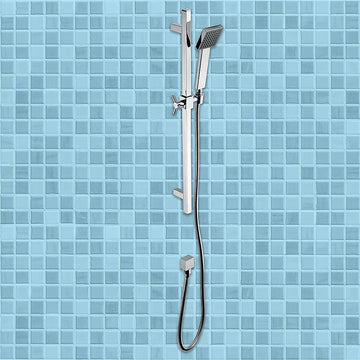 Bathroom Shower Handle Tap w Rail - 0