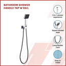 Bathroom Shower Handle Tap w Rail-3