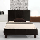 Single PU Leather Bed Frame Black-7