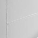 Double PU Leather Bed Frame White-6
