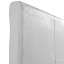 Queen PU Leather Bed Frame White-5