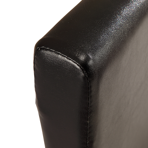 King PU Leather Bed Frame Black