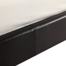 King PU Leather Bed Frame Black-6