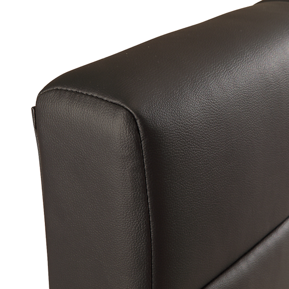 King PU Leather Deluxe Bed Frame Black