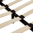 Queen PU Leather Bed Frame Black-4