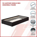 PU Leather Single Bed Ensemble Frame-3