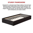 PU Leather Single Bed Ensemble Frame-6