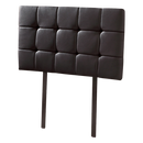 PU Leather Single Bed Deluxe Headboard Bedhead - Black-1