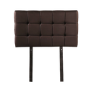 PU Leather Single Bed Deluxe Headboard Bedhead - Brown-4