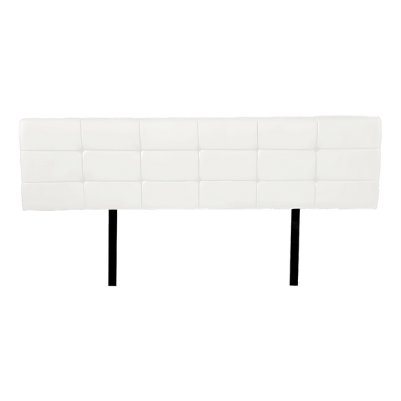 PU Leather King Bed Deluxe Headboard Bedhead - White