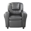 PU Leather Kids Recliner with Drink Holder-4