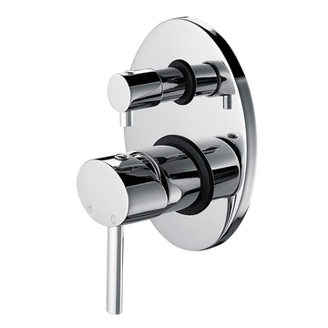 Chrome Bathroom Shower Wall Mixer Diverter w/ WaterMark