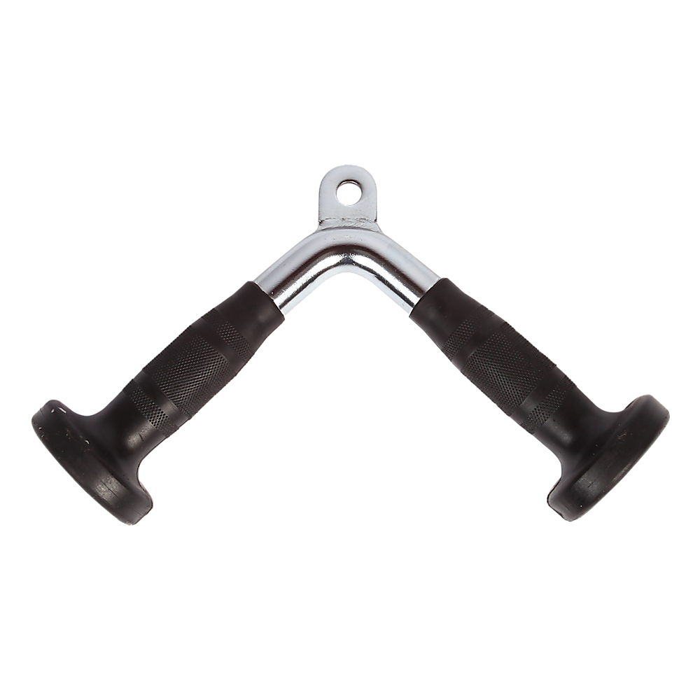 Randy & Travis Rubber-Coated Tricep Pushdown Bar Attachment - 0