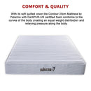 Contour Encased Coil King Mattress – Hybrid Support with CertiPUR-US® Certified Foam Comfort Layers-6
