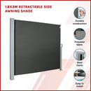 1.8X3M Retractable Side Awning Shade-4