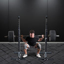 Pair of Adjustable Squat Rack Sturdy Steel Barbell Bench Press Stands GYM/HOME-2