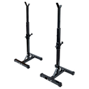 Pair of Adjustable Squat Rack Sturdy Steel Barbell Bench Press Stands GYM/HOME-4