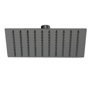 200mm Shower Head Square 304SS Electroplated Matte Black Finish