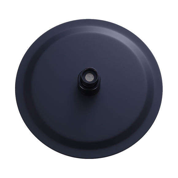200mm Shower Head Round 304SS Electroplated Matte Black Finish