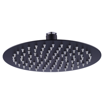 200mm Shower Head Round 304SS Electroplated Matte Black Finish