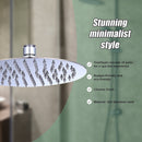 200mm Shower Head Round 304SS Polished Chrome Finish-8