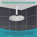 Shower Head Arm Wall Connector Square Bathroom Rainforest ShowerHead-5