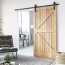 1.8m Sliding Barn Door Hardware Heavy Duty Sturdy Kit-2