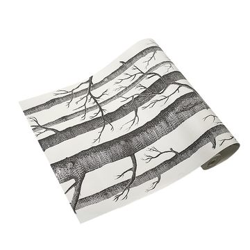 Wallpaper White Birch Tree Non-woven Wall Paper Roll