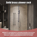 WELS 8" Rain Shower Head Set Square Dual Heads Faucet High Pressure Hand Held-5
