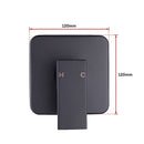 WELS 8" Rain Shower Head Set Square Dual Heads Faucet High Pressure With Mixer-14