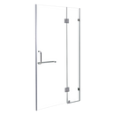 110 x 200cm Wall to Wall Frameless Shower Screen 10mm Glass By Della Francesca-1