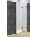 110 x 200cm Wall to Wall Frameless Shower Screen 10mm Glass By Della Francesca-1
