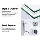 110 x 200cm Wall to Wall Frameless Shower Screen 10mm Glass By Della Francesca-3