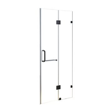 110 x 200cm Wall to Wall Frameless Shower Screen 10mm Glass By Della Francesca