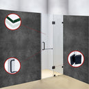 110 x 200cm Wall to Wall Frameless Shower Screen 10mm Glass By Della Francesca-4