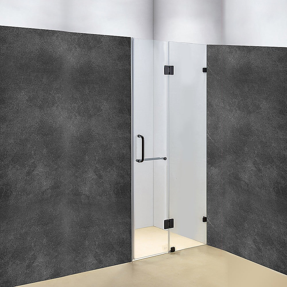120 x 200cm Wall to Wall Frameless Shower Screen 10mm Glass By Della Francesca - 0