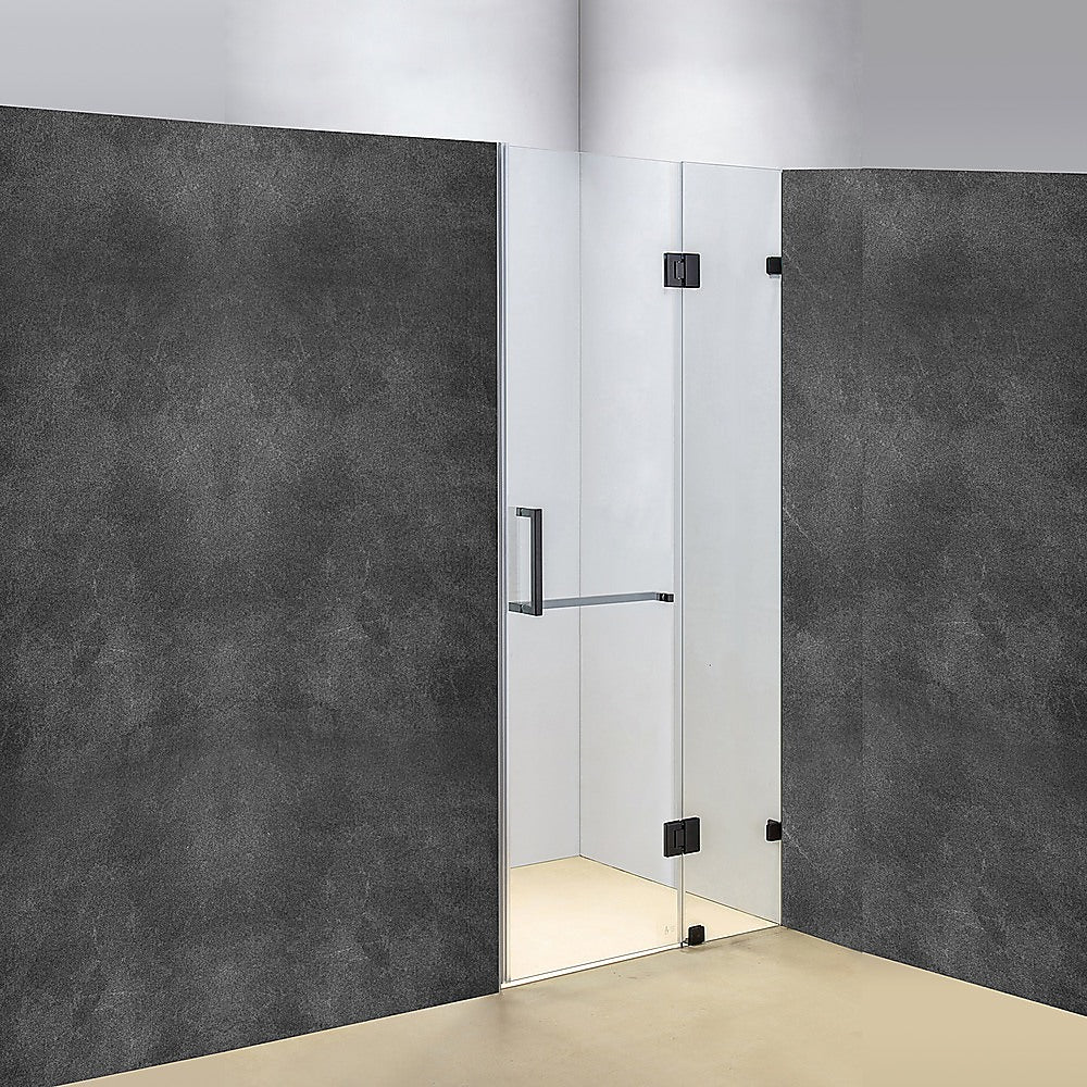 100 x 200cm Wall to Wall Frameless Shower Screen 10mm Glass By Della Francesca - 0