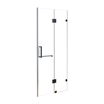 110 x 200cm Wall to Wall Frameless Shower Screen 10mm Glass By Della Francesca