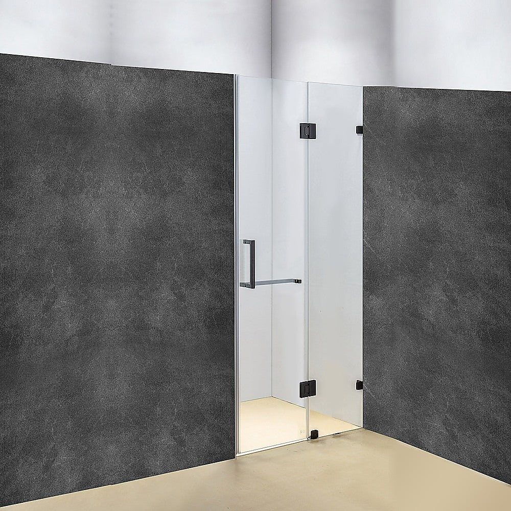 110 x 200cm Wall to Wall Frameless Shower Screen 10mm Glass By Della Francesca - 0