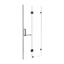 120 x 200cm Wall to Wall Frameless Shower Screen 10mm Glass By Della Francesca-1