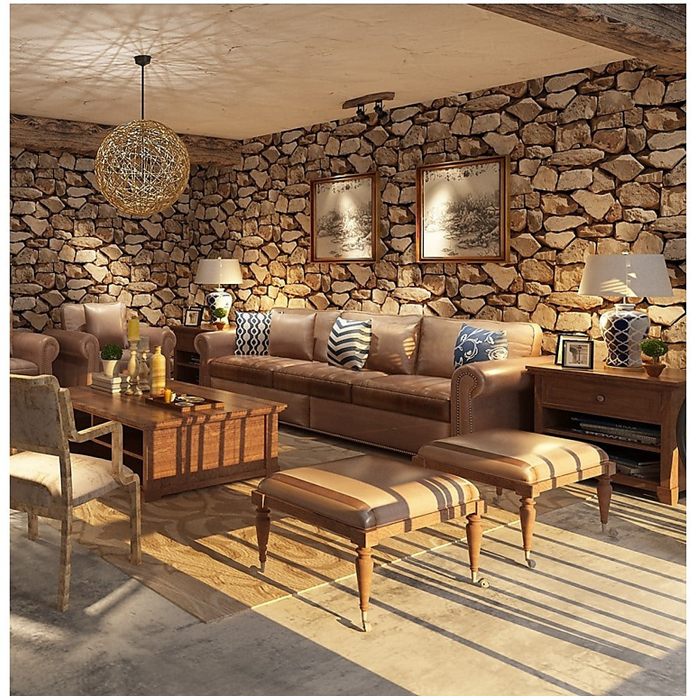 Rustic Rock Brick Wallpaper - 0