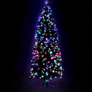 Jingle Jollys 2.4m Christmas Tree Optic Fibre LED Xmas tree Multi Colour-1