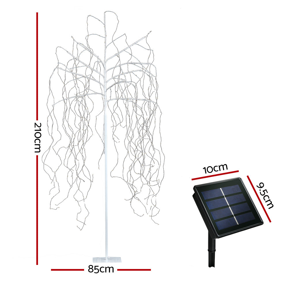 2.1M Christmas Tree 600 LED Solar Jingle Jollys - 0
